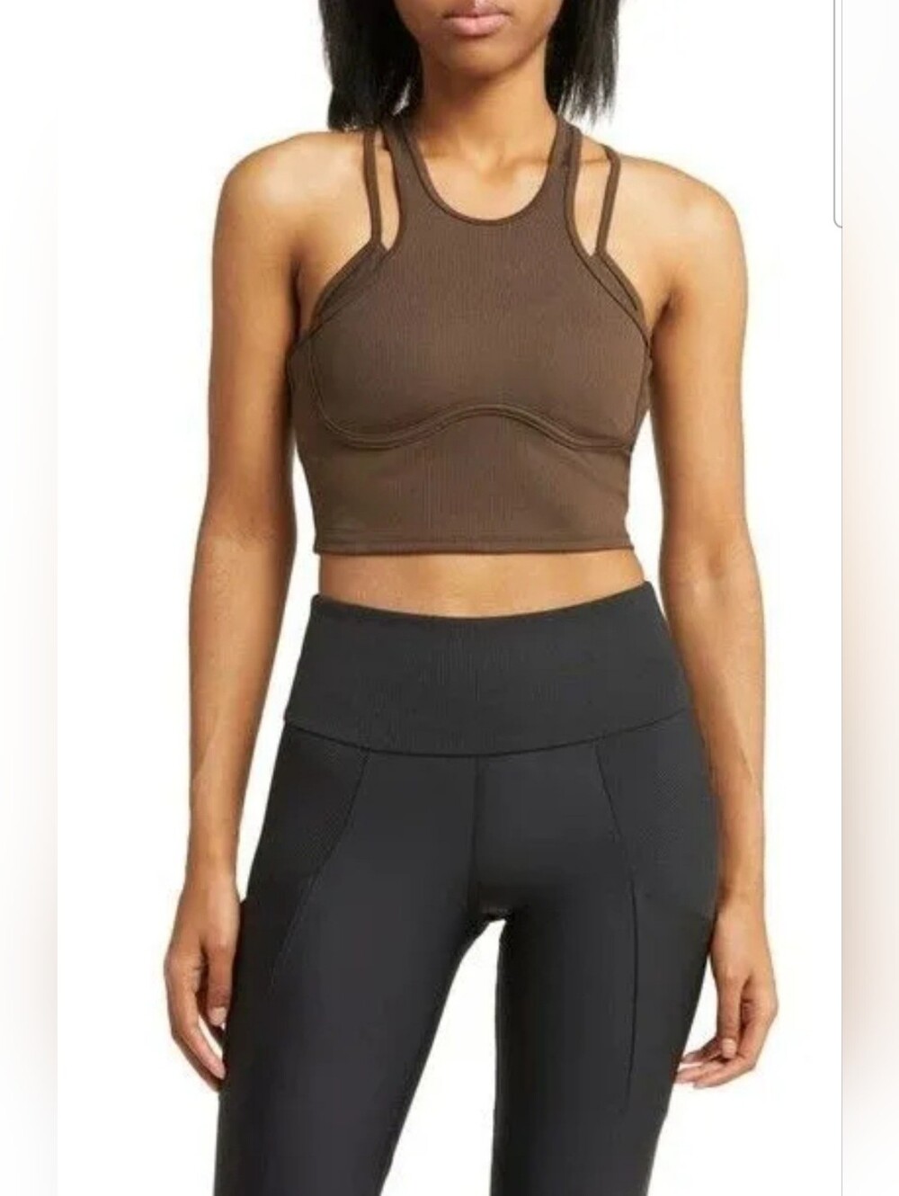 Alo Yoga Ribbed Airlift Enchanted Bra Tank Size Small